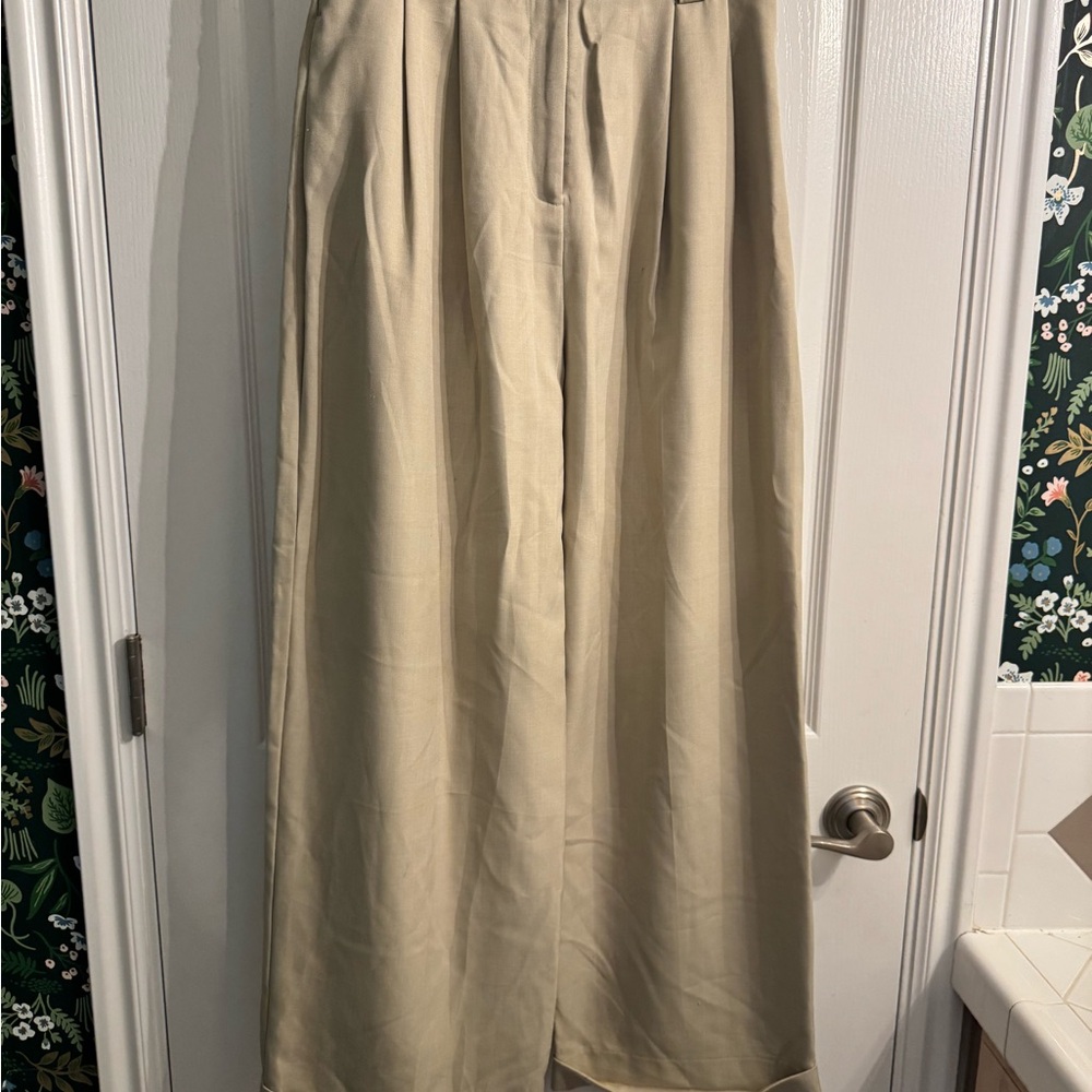 Topshop Women's Beige Dress Pants